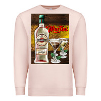 Pale Pink martini Premium Sweatshirt - AdoDesignShop