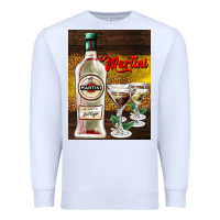 White martini Premium Sweatshirt - AdoDesignShop