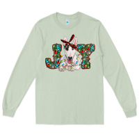 Matcha Christmas joy bull terrier Long Sleeve Tee - RanaPortraitStore