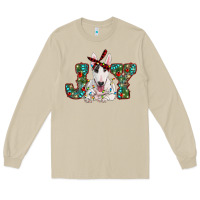 Mushroom Christmas joy bull terrier Long Sleeve Tee - RanaPortraitStore