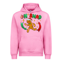 Fuchsia Pink oh snap with gingerbread Urban Hoodie - MaliasSmallBusiness
