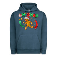 Pigment Midnight Navy oh snap with gingerbread Urban Hoodie - MaliasSmallBusiness