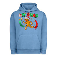 Pigment Pebble Blue oh snap with gingerbread Urban Hoodie - MaliasSmallBusiness