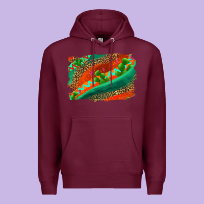 Westerb Aztec And Leopard Background Premium Hoodie Designed By Adodesignshop