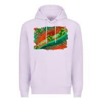 Lilac westerb aztec and leopard background Premium Hoodie - AdoDesignShop