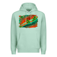 Seafoam westerb aztec and leopard background Premium Hoodie - AdoDesignShop