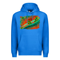 True Royal westerb aztec and leopard background Premium Hoodie - AdoDesignShop
