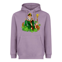 Lavender st patricks and horseshoes with shamrocks Heavyweight Hoodie - AdoDesignShop