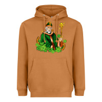 Meerkat st patricks and horseshoes with shamrocks Heavyweight Hoodie - AdoDesignShop