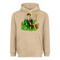 Mushroom st patricks and horseshoes with shamrocks Heavyweight Hoodie - AdoDesignShop