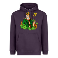 Plum st patricks and horseshoes with shamrocks Heavyweight Hoodie - AdoDesignShop