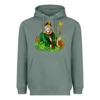 Sage st patricks and horseshoes with shamrocks Heavyweight Hoodie - AdoDesignShop