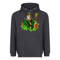Smoke st patricks and horseshoes with shamrocks Heavyweight Hoodie - AdoDesignShop