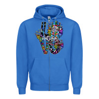 True Royal love autism Zipper Hoodie - SublimationCraftShop