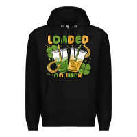 Black loaded on luck Premium Hoodie - MaliasSmallBusiness