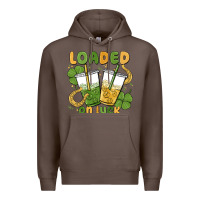 Coffee loaded on luck Premium Hoodie - MaliasSmallBusiness