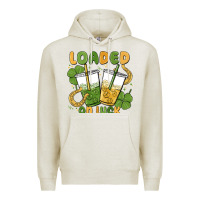 Oatmeal Heather loaded on luck Premium Hoodie - MaliasSmallBusiness