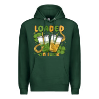 Sports Green loaded on luck Premium Hoodie - MaliasSmallBusiness