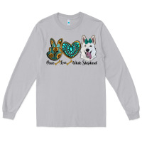 Moon Dust peace love white sepherd Long Sleeve Tee - RanaPortraitStore
