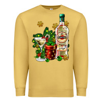 Antique Gold cocrtail martini and gift and snow Premium Sweatshirt - AdoDesignShop