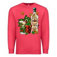 Cardinal cocrtail martini and gift and snow Premium Sweatshirt - AdoDesignShop
