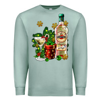 Seafoam cocrtail martini and gift and snow Premium Sweatshirt - AdoDesignShop