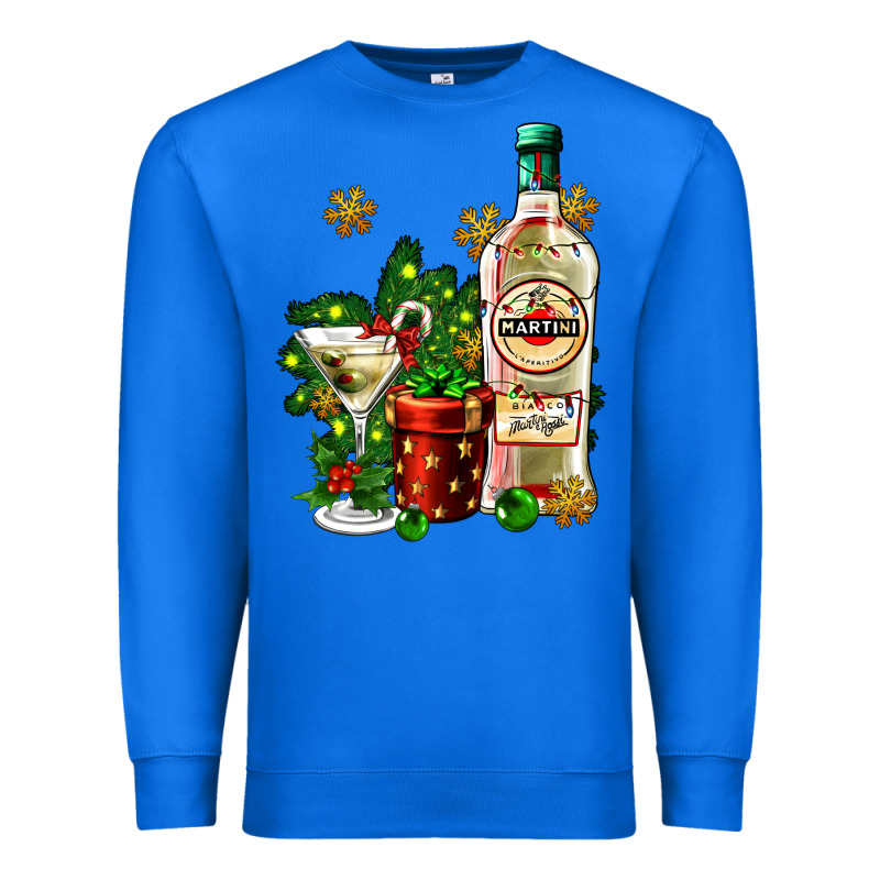 Cocrtail Martini And Gift And Snow Premium Sweatshirt by AdoDesignShop | Teevron