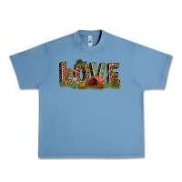 Pebble Blue love camping Urban Heavy Tee - texasbilliewilder