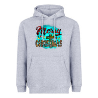 Heather Grey merry christmas wood slice ornament Heavyweight Hoodie - JahusDesignShop