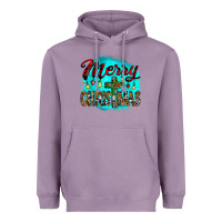 Lavender merry christmas wood slice ornament Heavyweight Hoodie - JahusDesignShop