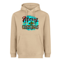 Mushroom merry christmas wood slice ornament Heavyweight Hoodie - JahusDesignShop