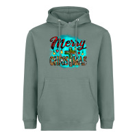 Sage merry christmas wood slice ornament Heavyweight Hoodie - JahusDesignShop