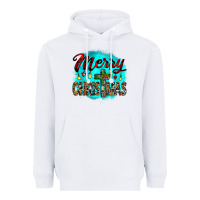 White merry christmas wood slice ornament Heavyweight Hoodie - JahusDesignShop