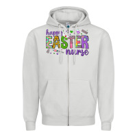 Dove Grey happy easter nurse Zipper Hoodie - Neo Western