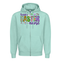 Seafoam happy easter nurse Zipper Hoodie - Neo Western