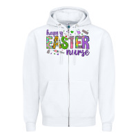 White happy easter nurse Zipper Hoodie - Neo Western