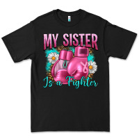 Black Breast Cancer My Sister Is A Fighter Premium Tee - Artiststas