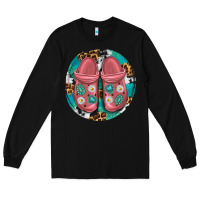 Black western crocin Long Sleeve Tee - texasbilliewilder