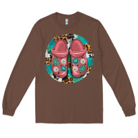 Chestnut western crocin Long Sleeve Tee - texasbilliewilder