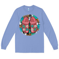 Colony Blue western crocin Long Sleeve Tee - texasbilliewilder