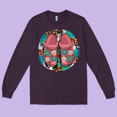 Western Crocin Long Sleeve Tee Designed By Texasbilliewilder
