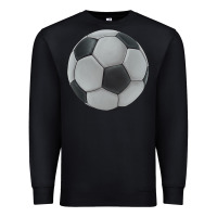 Black soccer ball Premium Sweatshirt - JahusDesignShop