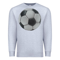 Heather Grey soccer ball Premium Sweatshirt - JahusDesignShop