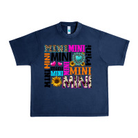 Navy mini gemstone sunflower Urban Heavy Tee - texasbilliewilder
