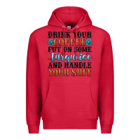 Cardinal drink your coffee put on some turquoise and handle Premium Hoodie - MaliasSmallBusiness