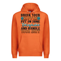 Carrot drink your coffee put on some turquoise and handle Premium Hoodie - MaliasSmallBusiness