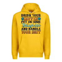Lemon drink your coffee put on some turquoise and handle Premium Hoodie - MaliasSmallBusiness