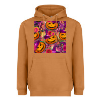 Meerkat halloween witchy pumpkin seamless pattern Heavyweight Hoodie - BundleAndBundleShop