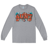 Heather Grey aunt American football Long Sleeve Tee - Zillion Design Studio