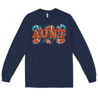 Navy aunt American football Long Sleeve Tee - Zillion Design Studio